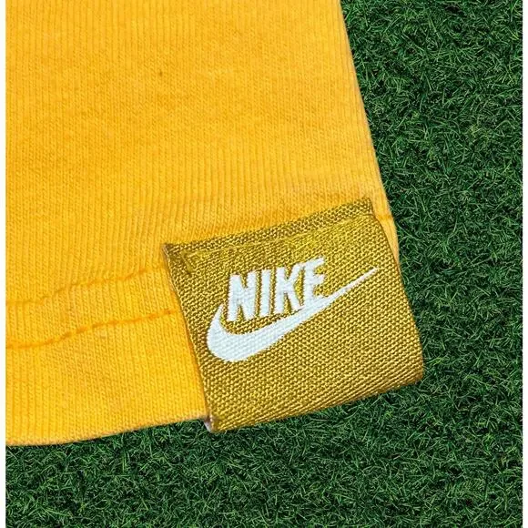 Nike Yellow Swoosh Logo T-Shirt Men’s XL - Picture 3 of 5